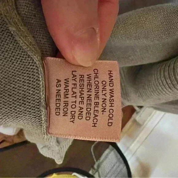 Philosophy Grey Cardigan Open Front Sweater - Medium - Picture 4 of 5